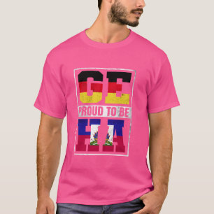 Stolzer deutscher haitianischer Mix Deutschland un T-Shirt