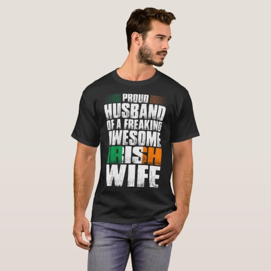 Stolzer Ehemann des fantastischen irischen T-Shirt (Vorne ganz)