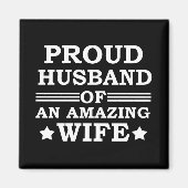 stolzer Ehemann einer phantastischen Ehefrau Magnet (Vorne)