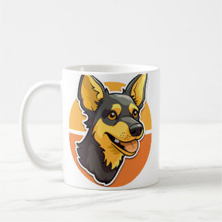 stolzer Eigentümer einer Lancashire Heeler-Tasse Kaffeetasse