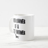 stolzer Eigentümer eines kleinen Weiner Kaffeetasse (Vorderseite Links)