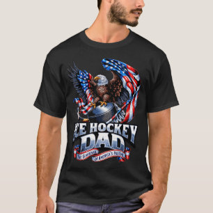Stolzer Eishockey-Vater - Patriotische amerikanisc T-Shirt