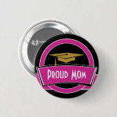 Stolzer Elternteil-Absolvent-Abschluss-Knopf Button (Vorne & Hinten)