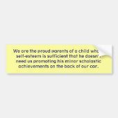 Stolzer Elternteil-Autoaufkleber Autoaufkleber (Vorne)