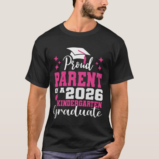 Stolzer Elternteil eines Kindergarten-Absolventen T-Shirt (Vorderseite)