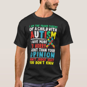 Stolzer Elternteil eines Kindes mit Autismus T-Shirt