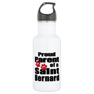 Stolzer Elternteil eines St. Bernhards Trinkflasche
