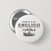 Stolzer Englischlehrer viktorianisch Button (Vorne & Hinten)