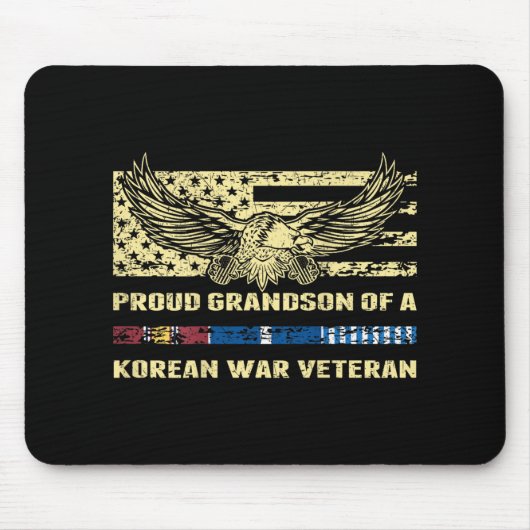 Stolzer Enkel eines Veteranen des Koreakrieges Mousepad (Vorne)