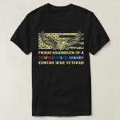 Stolzer Enkel eines Veteranen des Koreakrieges T-Shirt (Design vorne)