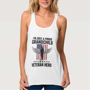 Stolzer Enkel eines Veteranen Held Patriotisches D Tank Top