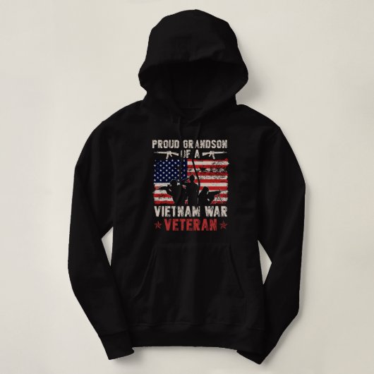 Stolzer Enkel eines vietnamesischen Veteranen| Sto Hoodie (Design vorne)