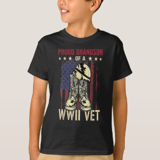 stolzer Enkel eines Wwii-Tiers Weltkrieg zwei Vete T-Shirt