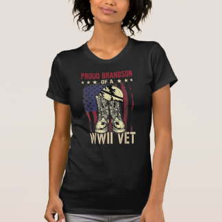 stolzer Enkel eines Wwii-Tiers Weltkrieg zwei Vete T-Shirt
