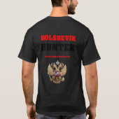 Stolzer Feind des Tiefen Staat Bolschewik Hunter T-Shirt (Rückseite)