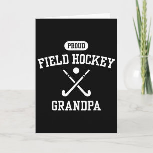 Stolzer Field-Hockey-Opa Cooler Hockey-Spieler Gro Karte