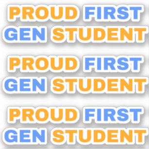 Stolzer First Gen Student Aufkleber