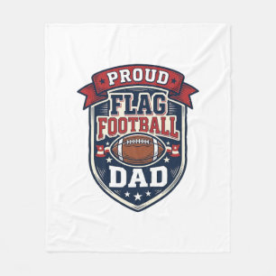 Stolzer Flag Football Vater Vintage Patriotisches Fleecedecke