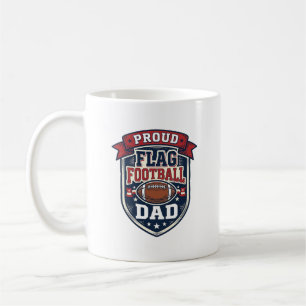Stolzer Flag Football Vater Vintage Patriotisches  Kaffeetasse