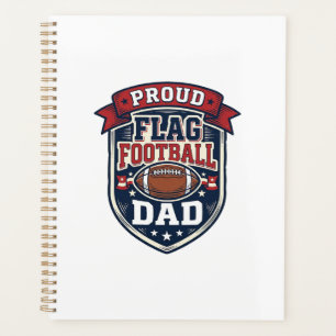 Stolzer Flag Football Vater Vintage Patriotisches  Planer