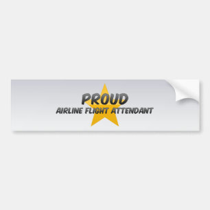 Stolzer Fluglinien-Flugbegleiter Autoaufkleber