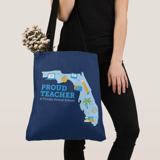 Stolzer FLVS-Lehrer, Navyblau Tasche (Von Nahem)