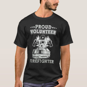 stolzer freiwilliger Feuerwehrmann Feuerwehr Feuer T-Shirt