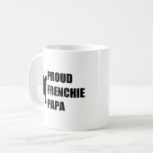 Stolzer Frenchie Papa Kaffeetasse (Vorderseite Links)