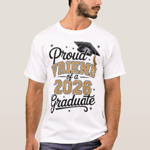 Stolzer Freund eines Absolventen 2026 Gold-Abschlu T-Shirt