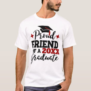 Stolzer Freund eines Absolventen von 2022 schwarze T-Shirt