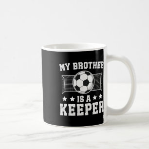 Stolzer Fußballtorwart-Bruder eines Fußballtorwart Kaffeetasse