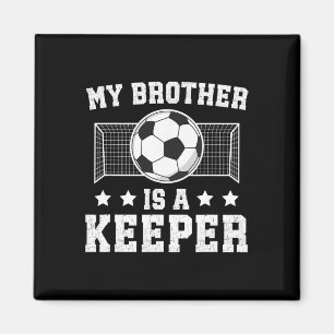Stolzer Fußballtorwart-Bruder eines Fußballtorwart Magnet