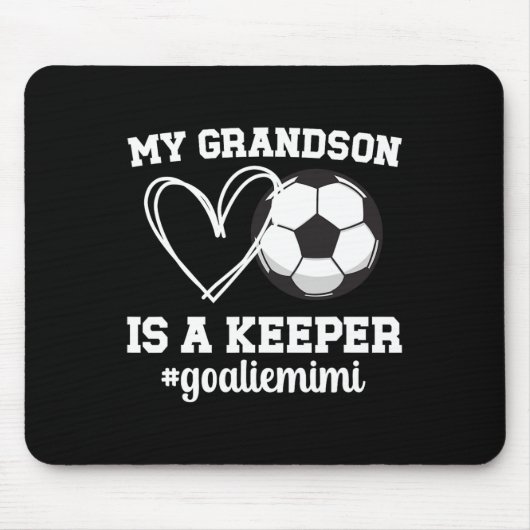 Stolzer Fußballtorwart Mimi eines Fußballtorwarts Mousepad (Vorne)