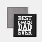Stolzer Fußballtrainer Bester Trainer Dad Je Spiel Magnet (Vorderseite/Rückseite)