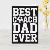 Stolzer Fußballtrainer Bester Trainer Dad Je Train Karte (Gelbe Blume)
