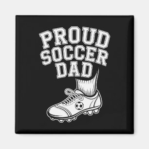 stolzer Fußballvater fröhlicher Fan für Väter _2 Magnet