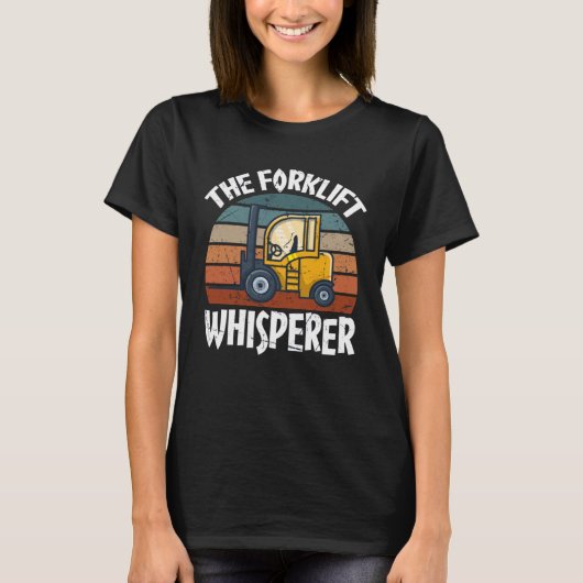 Stolzer Gabelstaplerfahrer Lager Gabelstaplerfahre T-Shirt (Vorderseite)