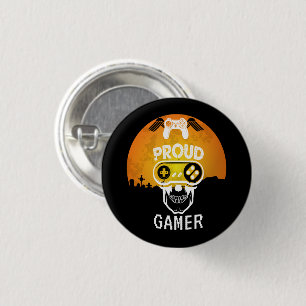 STOLZER GAMER - HALLOWEEN-GAMING-NERD BUTTON