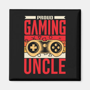 Stolzer Gaming-Onkel Gamer Videospiele Spiel Gamer Magnet