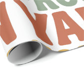 Stolzer Garn-Horter Lustiges Stricken Geschenkpapier (Rolleneckpunkt)