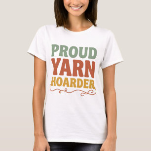 Stolzer Garn-Horter Lustiges Stricken T-Shirt