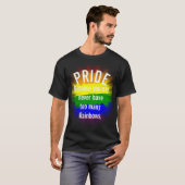 Stolzer Gay Pride platzte Regenbogenflagge T-Shirt (Vorne ganz)