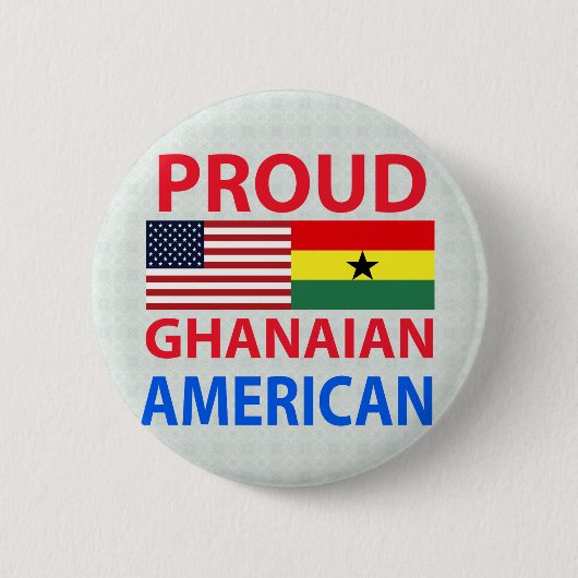Stolzer ghanaischer Amerikaner Button (Vorderseite)
