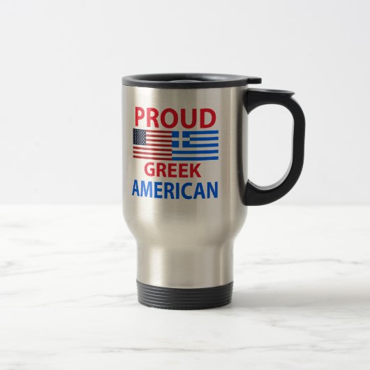 Stolzer griechischer Amerikaner Reisebecher (Rechts)