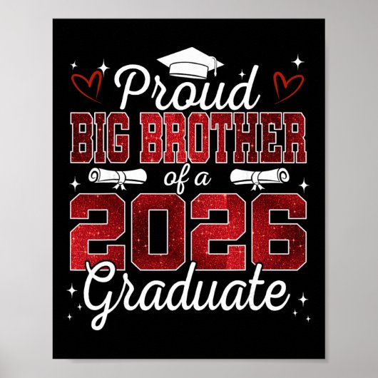 Stolzer großer Bruder eines Cl-Absolventen Senior Poster (Vorne)