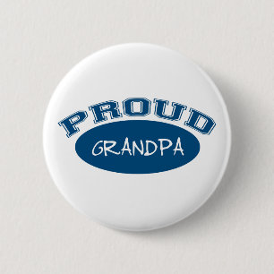 Stolzer Großvater (blau) Button