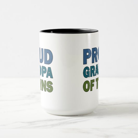 Stolzer Großvater der Zwillinge Tasse (Zentrum)