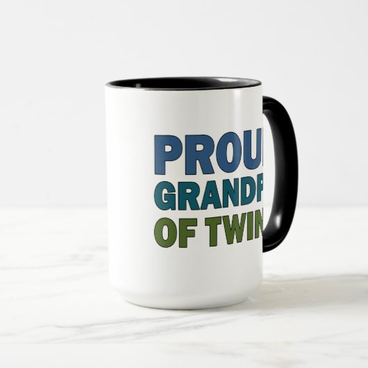 Stolzer Großvater der Zwillinge Tasse (VorderseiteRechts)