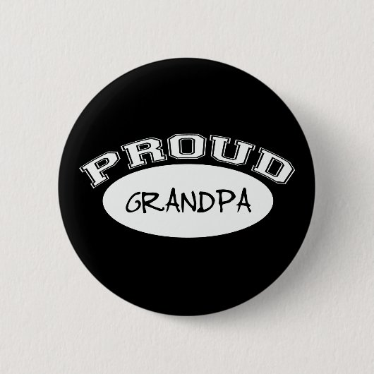 Stolzer Großvater (weiß) Button (Vorderseite)