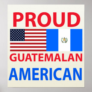 Stolzer guatemaltekischer Amerikaner Poster